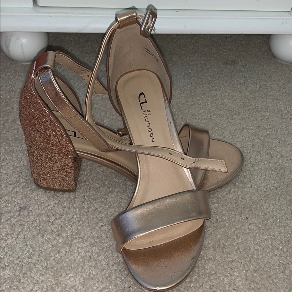 Rose Gold Sparkly Laundry Heels!
